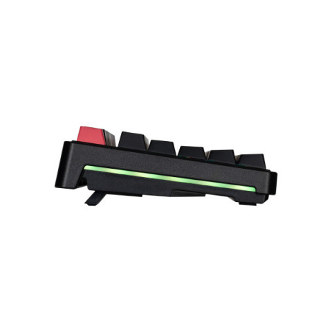 Клавіатура механічна Keychron C3 Pro V2 87Key, K pro Red, USB-A, QMK, Hot-swap, 8K, EN/UKR, RGB, чорний