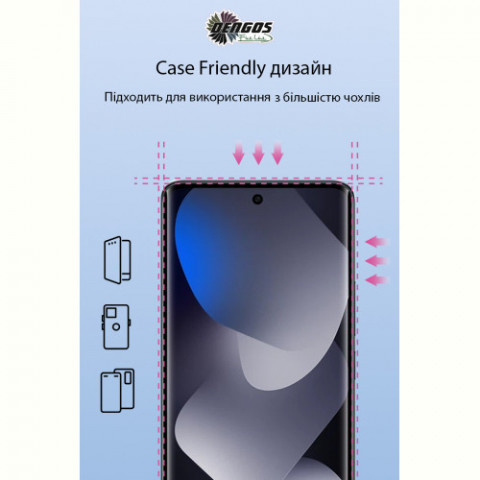 Захисне скло Dengos для Xiaomi Redmi Note 15 4G/5G Black Full Glue (DG-TG2P-99) 2 шт.