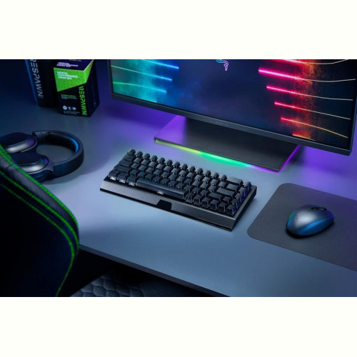 Клавіатура бездротова Razer BlackWidow V3 Mini Hyperspeed Green Switch Black (RZ03-03891600-R3R1)