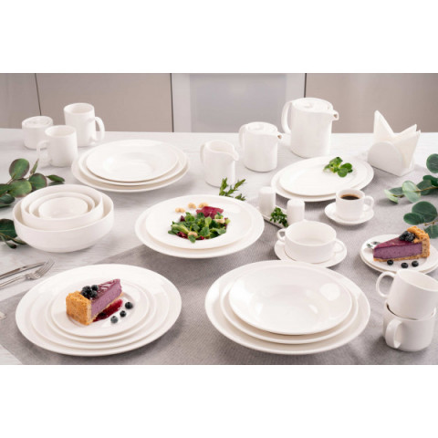 Тарілка глибока Ardesto Prato, 27см, порцеляна, білий