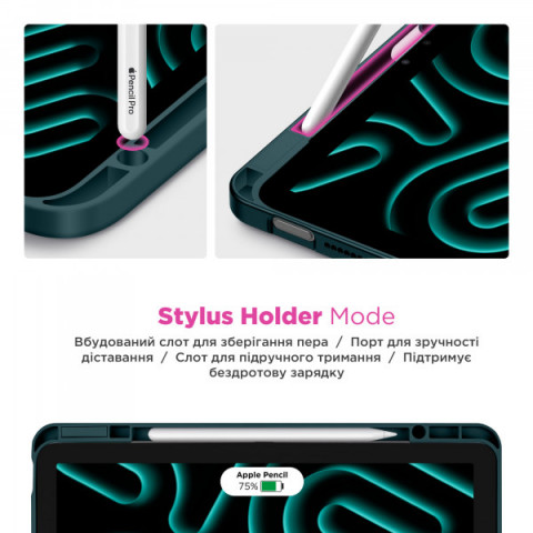 Чохол ArmorStandart Y-Type PEN для iPad Pro 13 2025/2024 Pine Green (ARM77738)