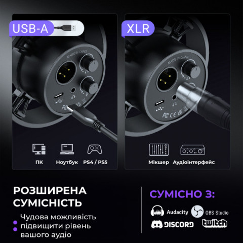 USB/XLR мікрофон Fifine K688CT Купити в Україні