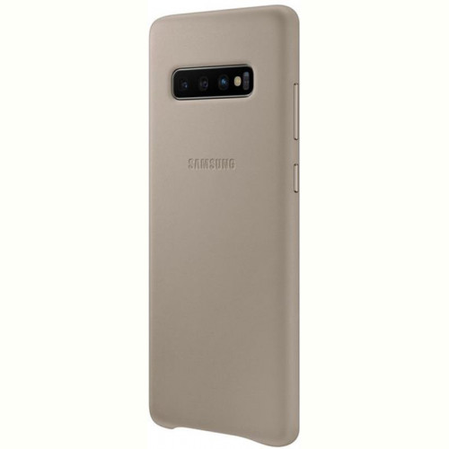Чохол-накладка Samsung Leather Cover для Samsung Galaxy S10+ SM-G975 Gray (EF-VG975LJEGRU)