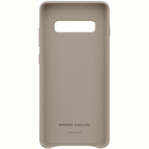Чохол-накладка Samsung Leather Cover для Samsung Galaxy S10+ SM-G975 Gray (EF-VG975LJEGRU)
