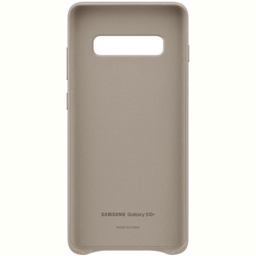 Чохол-накладка Samsung Leather Cover для Samsung Galaxy S10+ SM-G975 Gray (EF-VG975LJEGRU)