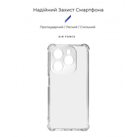 Чохол ArmorStandart Air Force для Infinix HOT 40i Camera cover Clear (ARM73912)