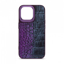 Чохол Harder Glamorous Croco для Apple iPhone 15 Pro Max Dark Purple (ARM76767)