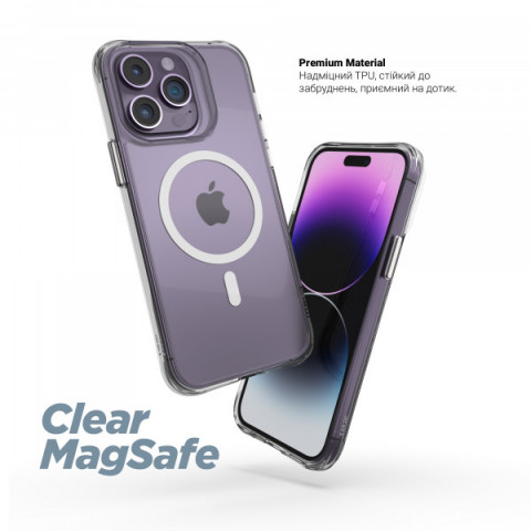 Чохол ArmorStandart Clear Magsafe для Apple iPhone 14 Plus Tansparent (ARM68054)