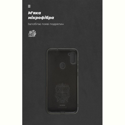 Чохол-накладка Armorstandart Icon для Samsung Galaxy A11 SM-A115/M11 SM-M115 Camera cover Black (ARM67489)