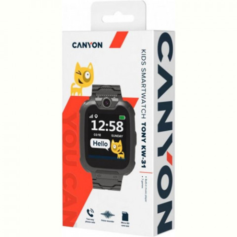 Детские смарт-часы Canyon Tony CNE-KW31BB Black
