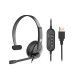 Гарнітура ПК моно On-ear 2E CH12 USB, omni-mic, 2м, чорний