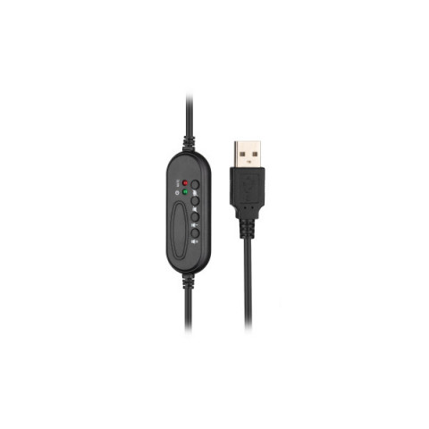 Гарнітура ПК моно On-ear 2E CH12 USB, omni-mic, 2м, чорний