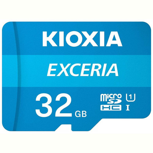 Карта пам`ятi MicroSDHC 32GB UHS-I Class 10 Kioxia Exceria R100MB/s (LMEX1L032GG2) + SD-адаптер