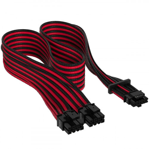 Кабель-перехідник Corsair Premium Individually Sleeved 12+4pin PCIe Gen 5 12VHPWR 600W cable, Type 4, RED/BLACK (CP-8920334)