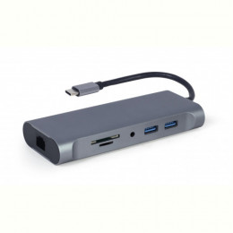 Док станція Cablexpert USB-C 7-в-1 (A-CM-COMBO7-01)