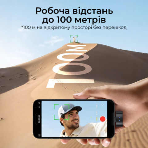 Бездротовий мікрофон BOYA Magic-03 Type-C/TRS Black Купити в Україні