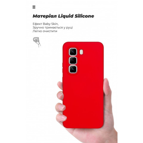 Чохол ArmorStandart ICON для Infinix Hot 50 Pro 4G Camera cover Red (ARM80974)