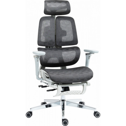 Офісне крісло GT Racer B-2450 White/Gray