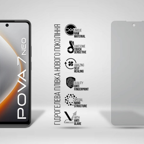 Гідрогелева плівка ArmorStandart Matte для Tecno Pova 7 Neo (LJ6) (ARM87315)