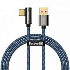 Кабель Baseus Legend Series Elbow USB-USB-C, 1м, Blue (CACS000403)