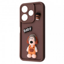 Чохол-накладка Pretty Things Case для Xiaomi Redmi 13 4G/Poco M6 4G/Note 13R Brown/Baby