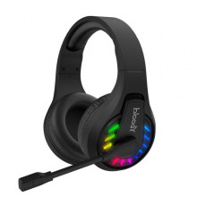 Гарнітура ігрова Bloody GR230 з LED підсвічуванням, чорний колір, Bluetooth v5.2 + 2.4GHz + 3.5 Jack