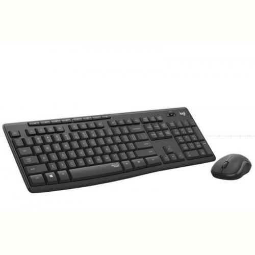 Комплект (клавiатура, миша) бездротовий Logitech MK295 Combo Black USB (920-009807)