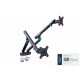 Кріплення DIGITUS Dual Monitor Clamp, 2 x до 35"/10кг, з нахилом, поворотом, чорне