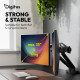 Кріплення DIGITUS Dual Monitor Clamp, 2 x до 35"/10кг, з нахилом, поворотом, чорне