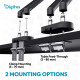 Кріплення DIGITUS Dual Monitor Clamp, 2 x до 35"/10кг, з нахилом, поворотом, чорне