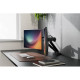 Кріплення DIGITUS Dual Monitor Clamp, 2 x до 35"/10кг, з нахилом, поворотом, чорне