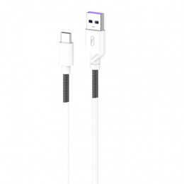 Кабель SkyDolphin S27L Spring Anti-Brake USB - USB Type-C (M/M), 1 м, White (SDUSB-000610)