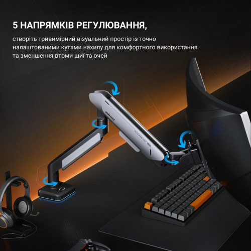 Кронштейн Anda Seat Stealth Pro II RGB 17"-42" White (AD-W-A9X-1S-BW) (VESA100х100)