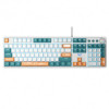 Клавіатура Aula Mechanical F2088 PRO White/Blue, plus 9 Orange keys KRGD blue (6948391234908)