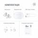 Bluetooth-гарнiтура Piko TWS-HalfMoon White (1283126583391)