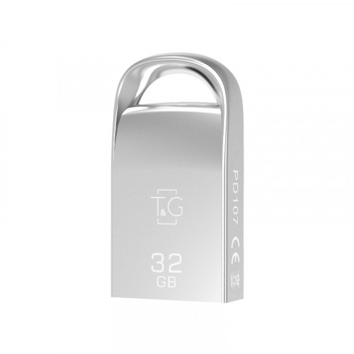 Флеш-накопичувач USB 32GB T&G 107 Metal Series Silver (TG107-32G)