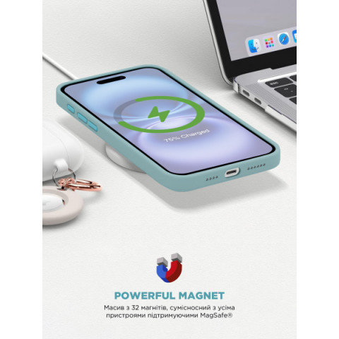 Чохол ArmorStandart ICON2 MagSafe для Apple iPhone 16 Plus Blue Fog (ARM80189)