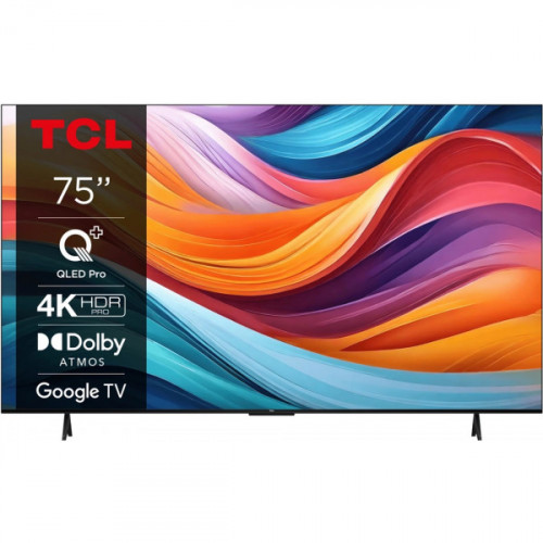 Телевізор 75" TCL QLED 4K 60Hz Smart Google TV Titan