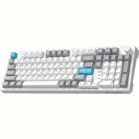 Клавіатура бездротова GamePro Asgard Drakkar Keychron Super Red Switch White (MK305WH)
