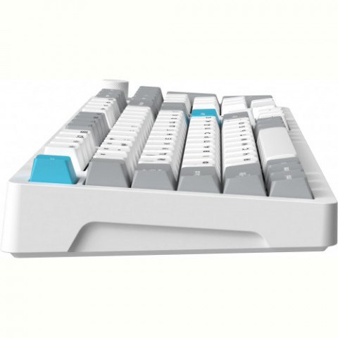 Клавіатура бездротова GamePro Asgard Drakkar Keychron Super Red Switch White (MK305WH)