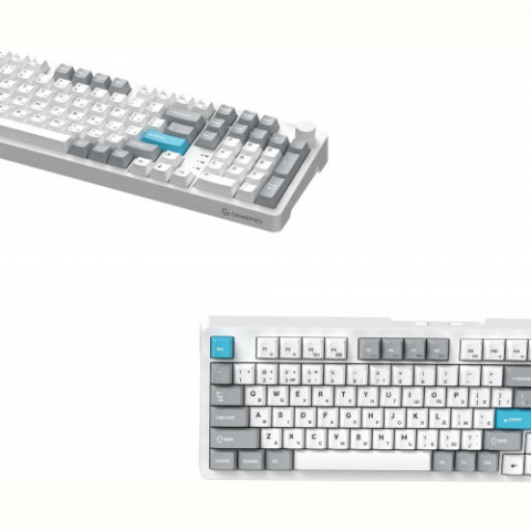 Клавіатура бездротова GamePro Asgard Drakkar Keychron Super Red Switch White (MK305WH)