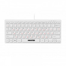 Клавiатура Maxxter KBM-C01W-UA White