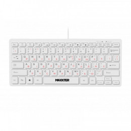 Клавiатура Maxxter KBM-C01W-UA White