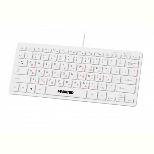 Клавiатура Maxxter KBM-C01W-UA White