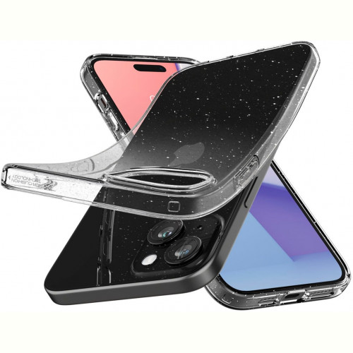 Чохол-накладка Spigen Liquid Crystal Glitter для Apple iPhone 15 Plus Crystal Quartz (ACS06648)