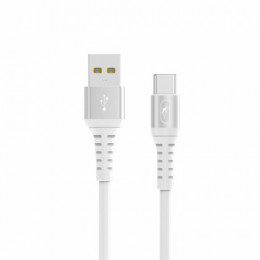 Кабель SkyDolphin S05T TPE Frost Line USB - Type-C 1м, White (USB-000550)