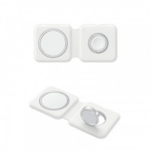 Бездротовий зарядний пристрій ColorWay MagSafe Duo Charger 15W for iPhone White (CW-CHW32Q-WT)