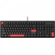 Клавіатура механічна Lemokey X3 104Key, Keychron Red, USB-A, QMK/VIA, Hot-Swap, EN/UKR, RGB, чорний