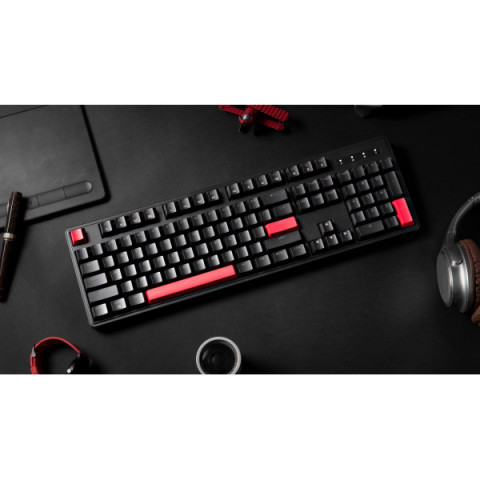 Клавіатура механічна Lemokey X3 104Key, Keychron Red, USB-A, QMK/VIA, Hot-Swap, EN/UKR, RGB, чорний