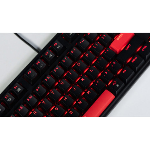 Клавіатура механічна Lemokey X3 104Key, Keychron Red, USB-A, QMK/VIA, Hot-Swap, EN/UKR, RGB, чорний